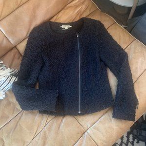 5/$20 💥 Black sherpa jacket cropped jacket coat